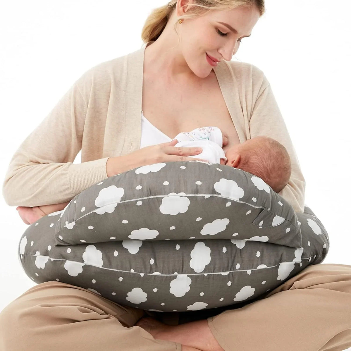 Breastfeeding pillow Supply Breastfeeding pillow Maternity pillow Baby pillow Learning to sit pillow Removable and washable multi-functional pillow